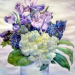 krokusser og hortensia