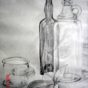 Glasflasker, m.m.
